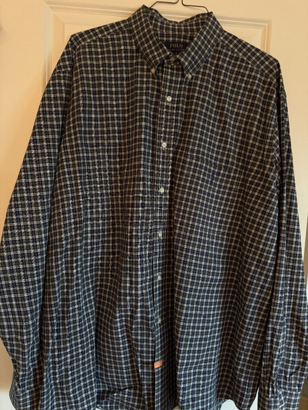 Scottish Plaid POLO Dress Shirt - 2XB - Oversized